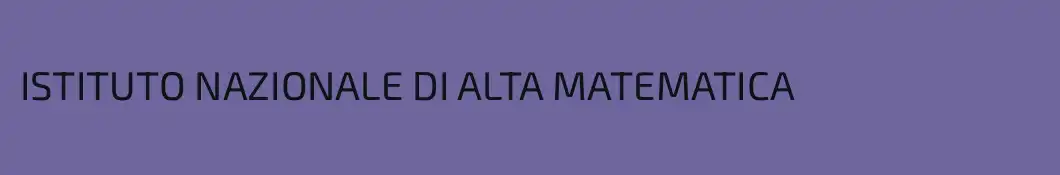 ISTITUTO NAZIONALE DI ALTA MATEMATICA